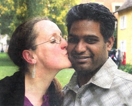 Cornelia Ruß und Jaswant Singh.
